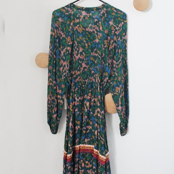 Anthropologie x Blank London Veyra Long Sleeve Sheer Green Dress Size M New NWT - Picture 5 of 8